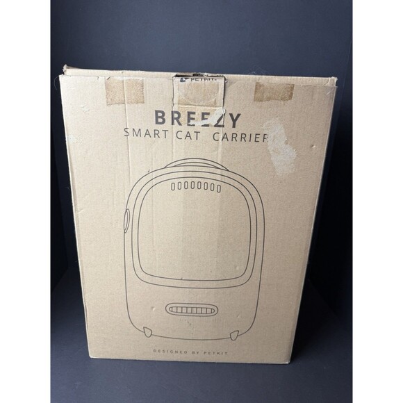 Petkit Breezy Smart Cat Carrier Backpack w/ Fan & Light (Tested) P7701,White,NEW - Picture 17 of 17